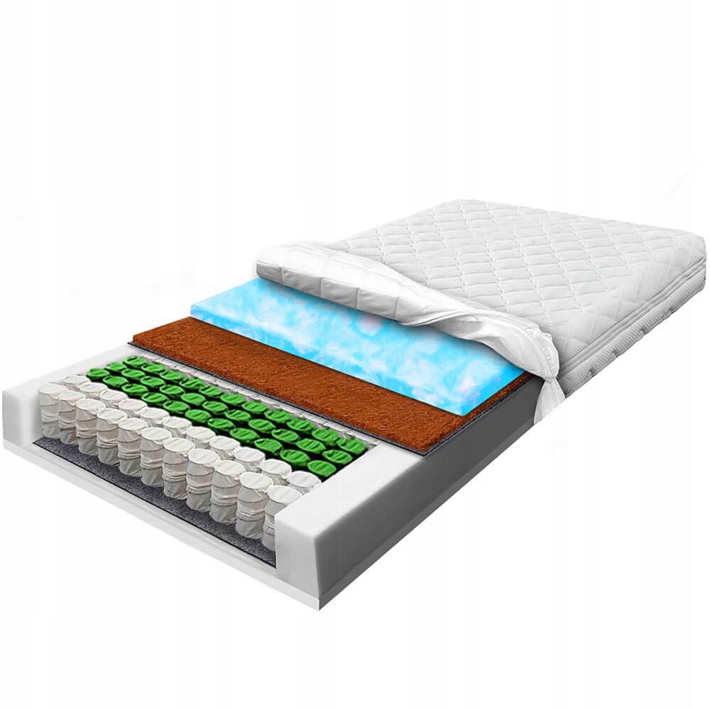 Taštičková matrace 120x200 kokosová pěna měkká pružinová kokos H2