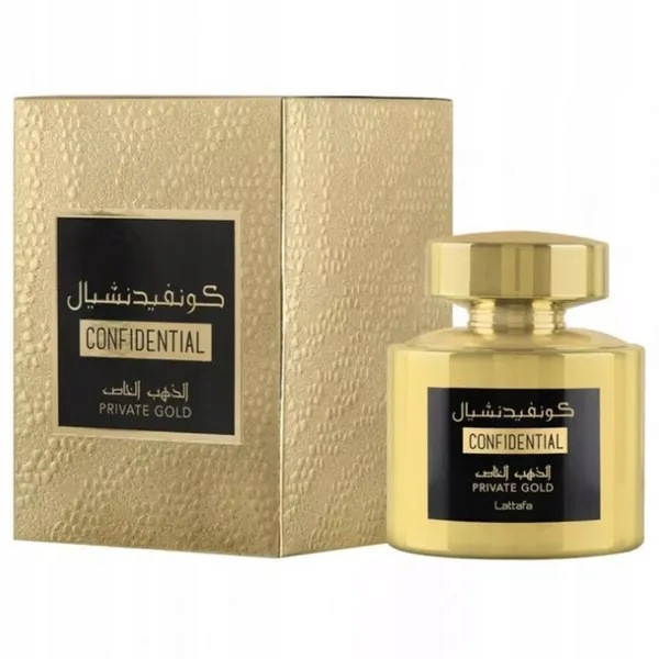 Lattafa Confidential Gold, parfémovaná voda, 100 ml