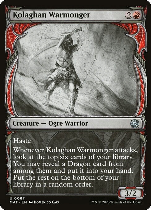 MtG: Kolaghan Warmonger (V.1) (xMAT)