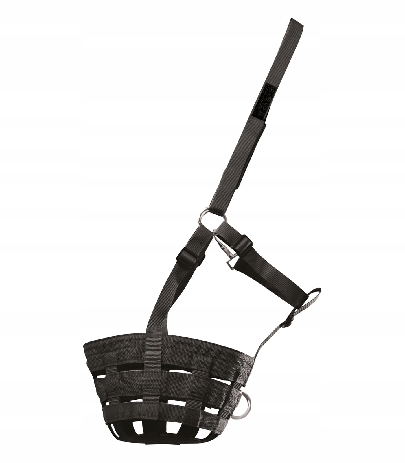 Kaganiec dla konia Waldhausen parciano-gumowy czarny Shetty