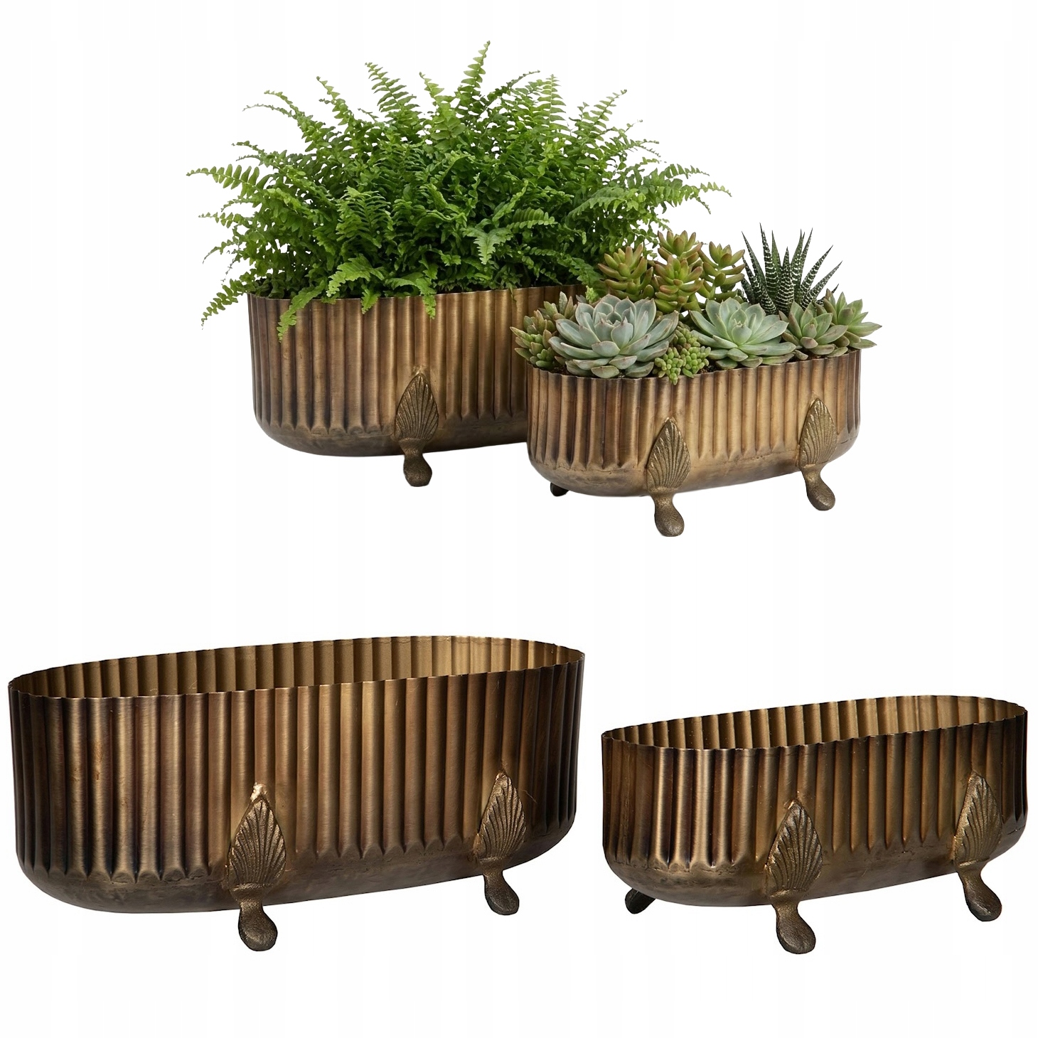 Kvetináč Na Nožičkách Zlatý Loft Na Bonsai Balkon Veľká Obal Na Kvetináč 40 cm 2 Ks