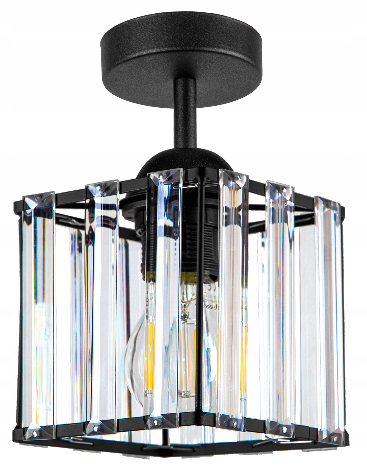 

Szklana Lampa Wisząca Sufitowa Żyrandol Plafon Led