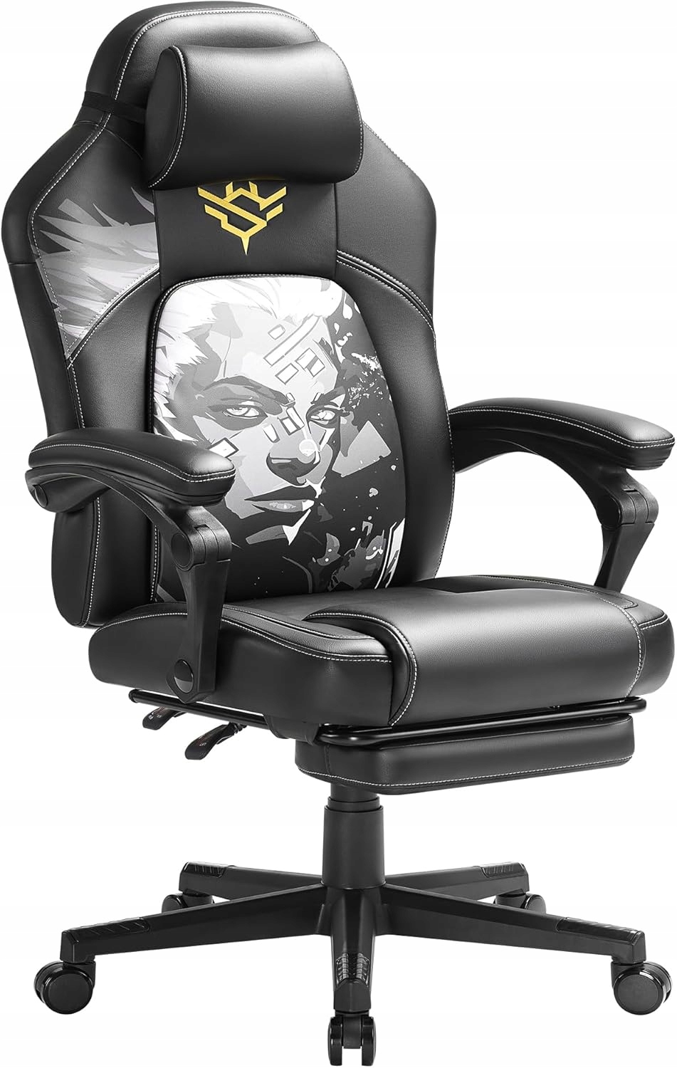 Fotel Gamingowy Krzesło Zagłówek Podłokietniki