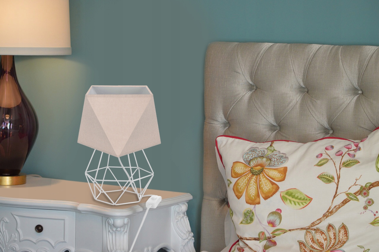 LAMPKA NOCNA STOŁOWA BIURKOWA NOWOCZESNA ABAŻUR Kod producenta 60601