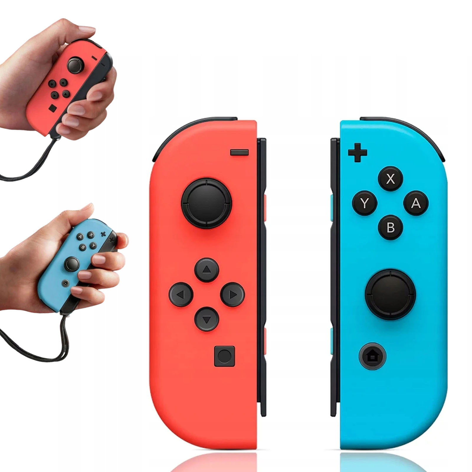 Joy Pad do Nintendo Switch Led Bezprzewodowy Gamepad Czerwony+niebieski