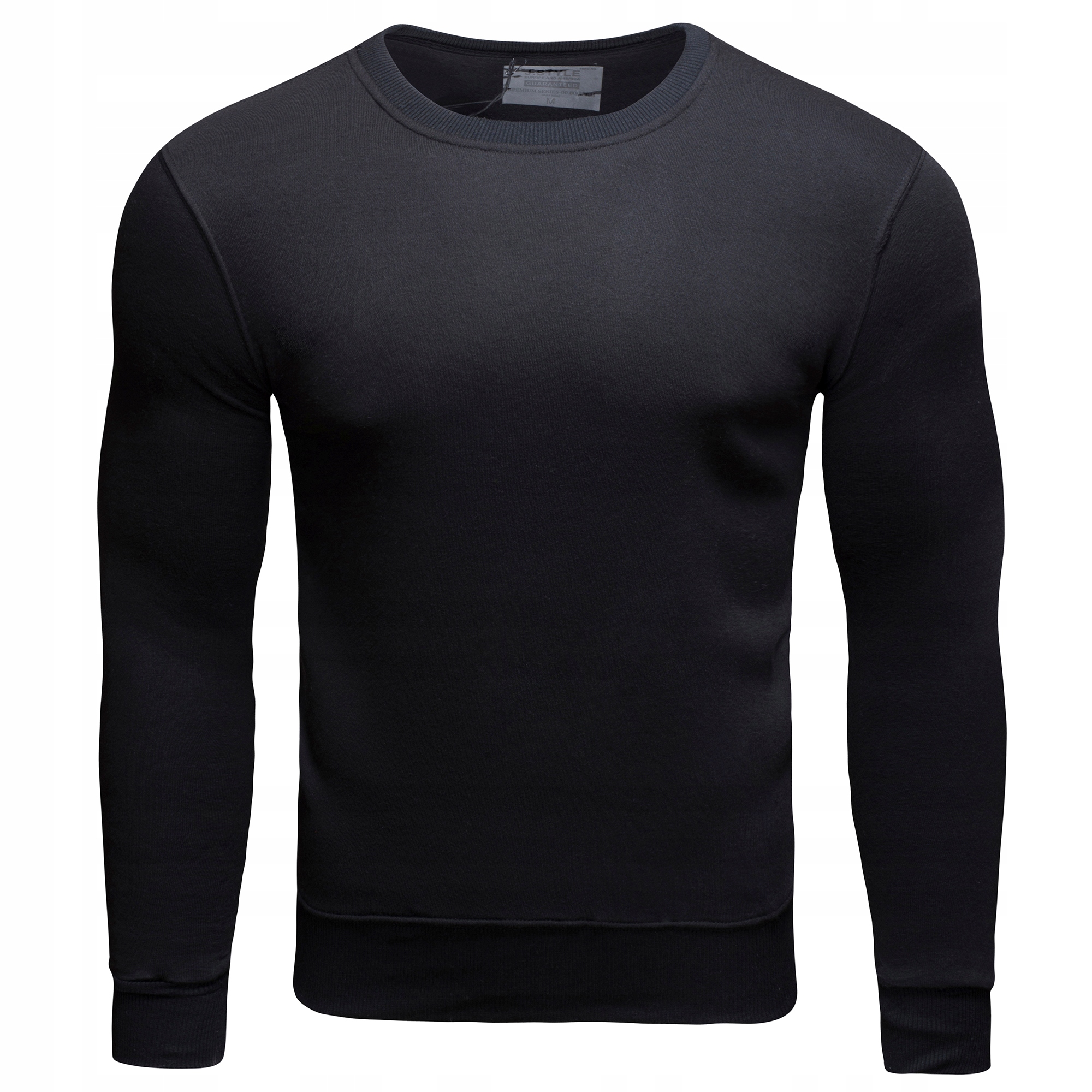 BL01 cza roz. M GŁADKA BLUZA MĘSKA