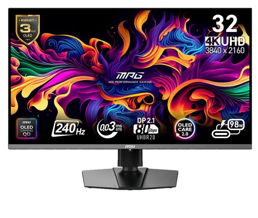 Monitor Gamingowy Msi Mpg 322URX Qd Oled 3840 x 2160 (uhd 4K) 240 Hz