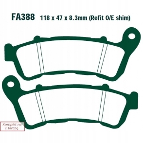 Ebc brzdové doštičky Honda Cbr 600 (abs) (11-13)/CBF 600 (abs) (08-12)/