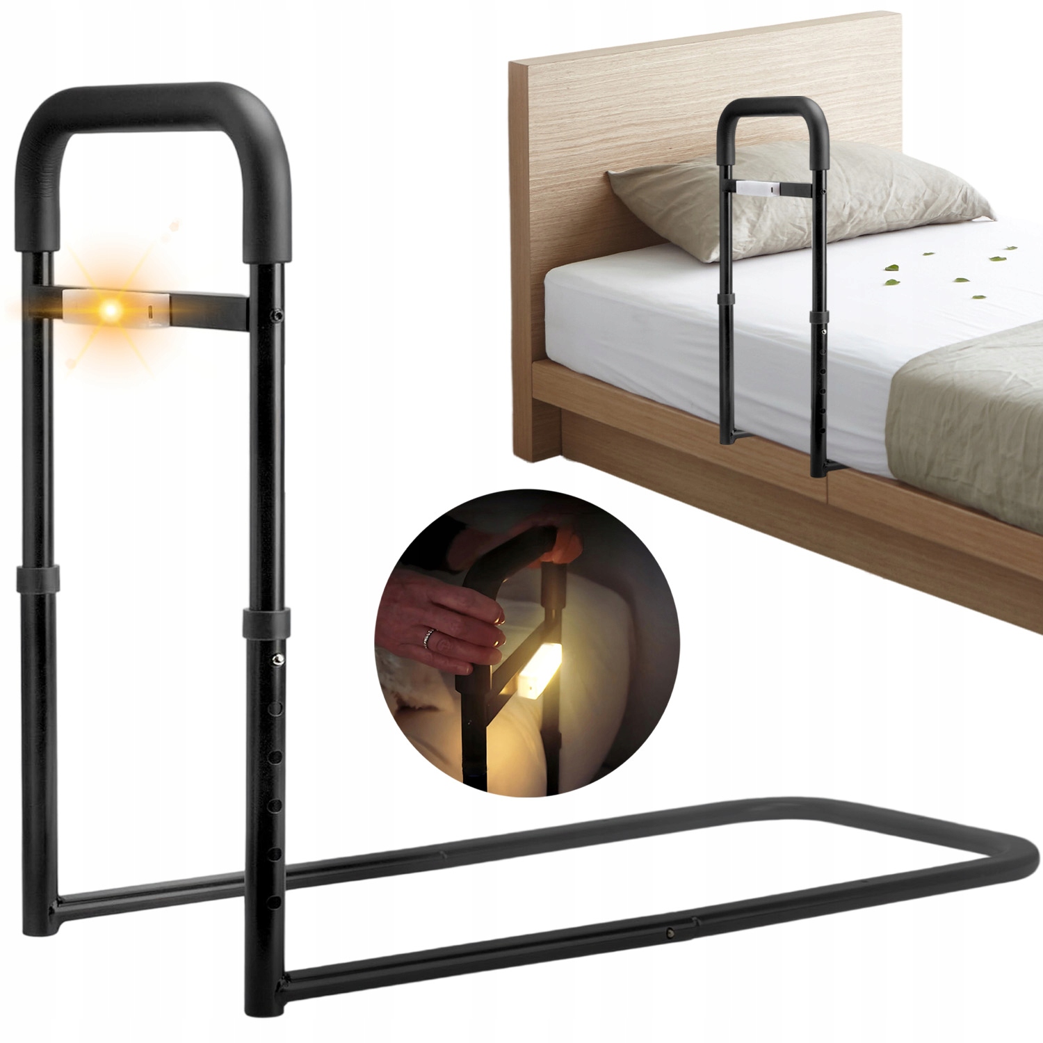 Uchwyt Boczny Łóżka Ochronna Poręcz Barierka Zabezpieczająca Dla Seniorów