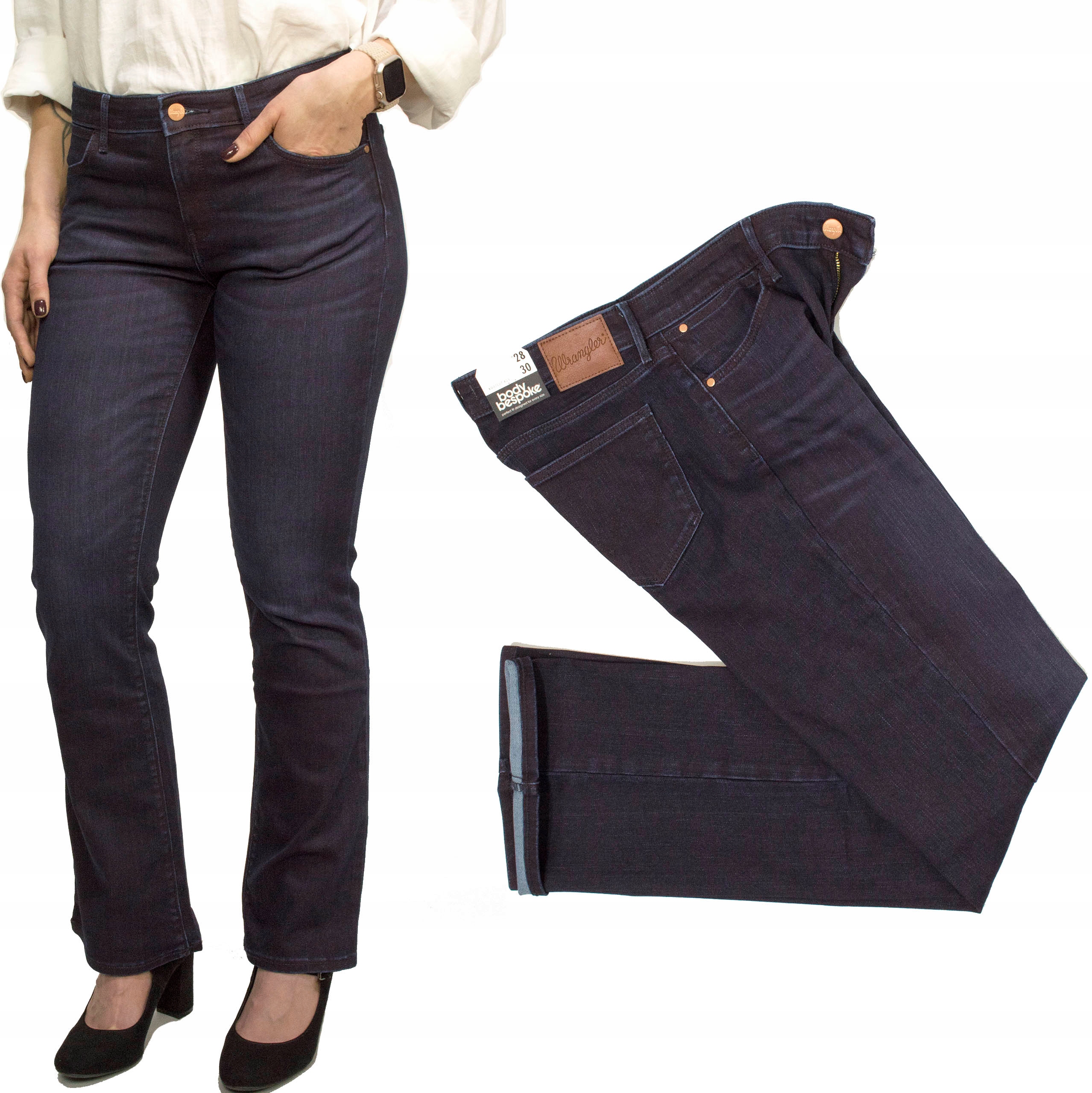 Wrangler Bootcut Iron Ore dámské džíny rozšířeného střihu W30 L30