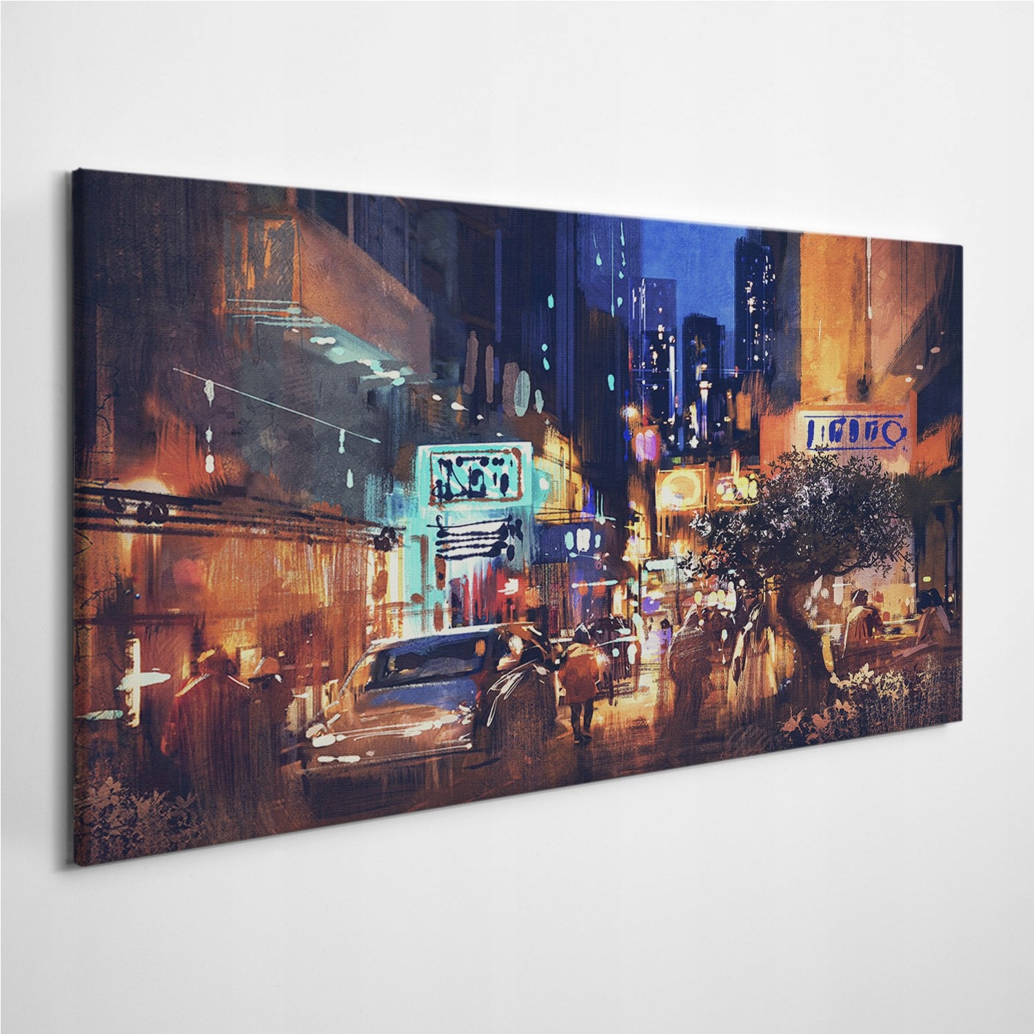 

Zdjęcie na foto-obrazie Miasto Drzewo Auta 100x50