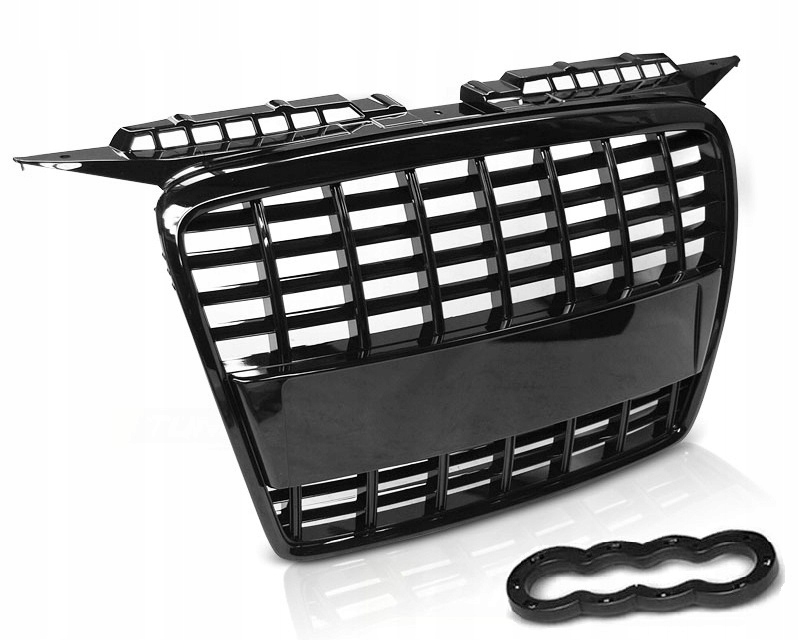AUDI A3 8P 05-08 GRILL ATRAPA RS CZARNY POŁYSK TUNING