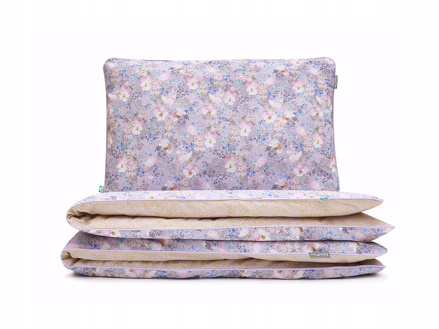 Posteľná Bielizeň Bratky 220 x 200 cm 2 x 60 x 50 cm Mumla