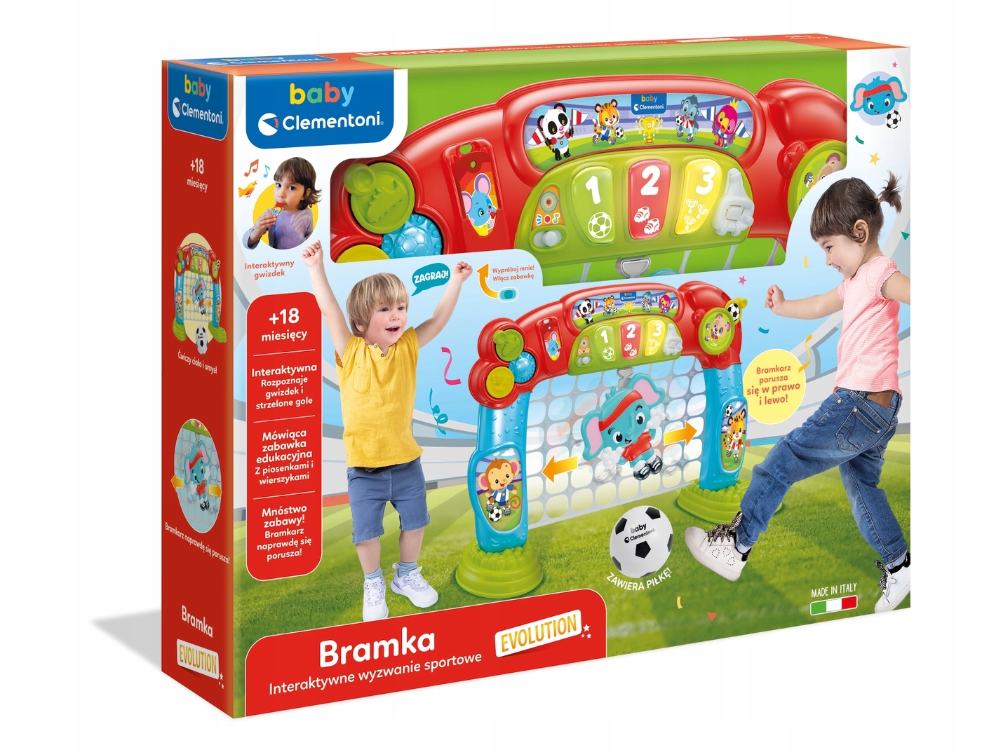 CLEMENTONI BRAMKA INTERAKTYWNA 2w1 mówi PL ANG OUTLET