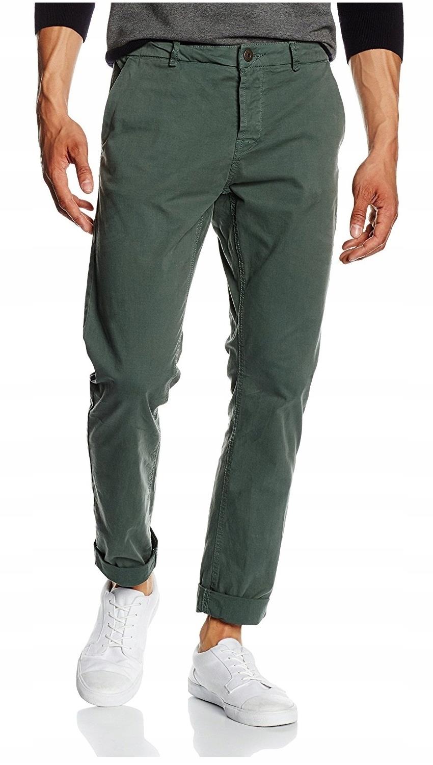 

Chinosy Męskie Oliwka Zielone Only 32/30