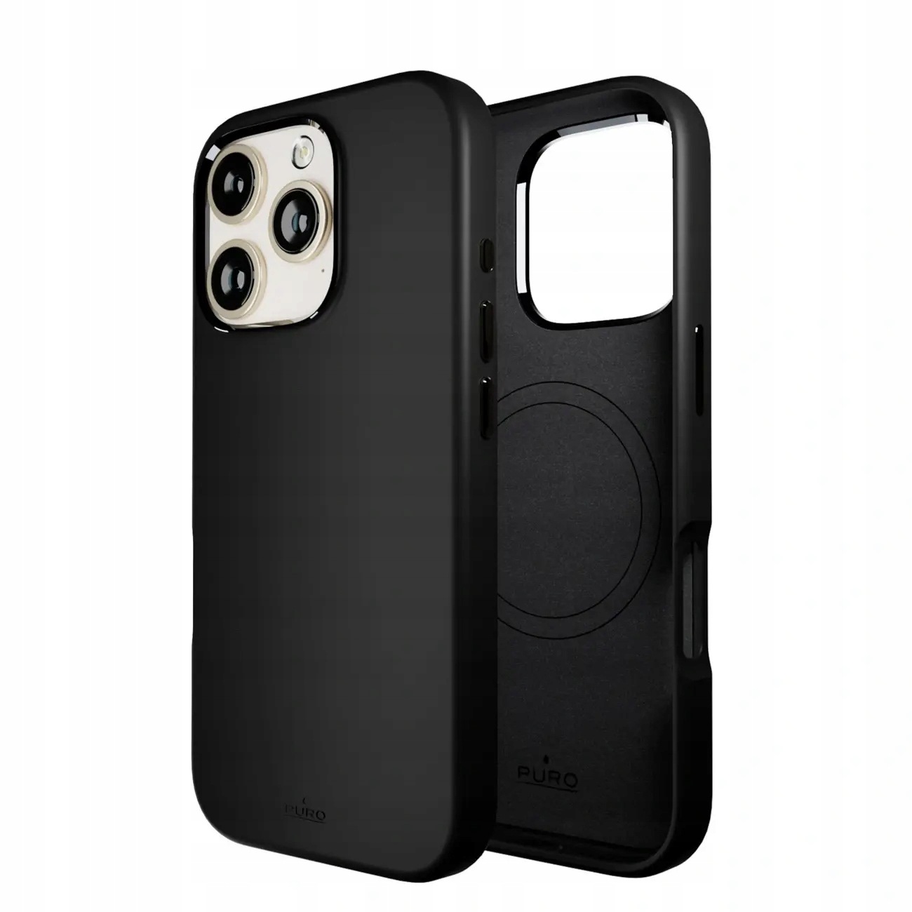 Etui silikonowe Puro Icon Mag Pro MagSafe do iPhone 16 Pro czarne Puro