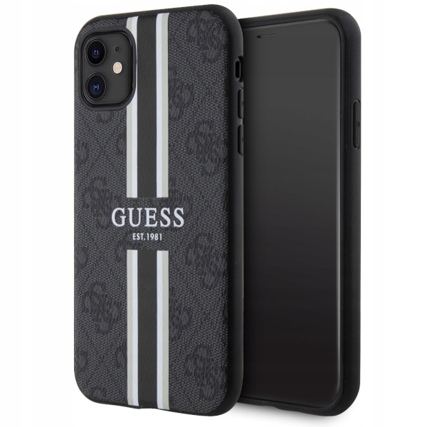 Etui GUESS 4G Printed Stripes MagSafe do iPhone 11 Stan opakowania oryginalne