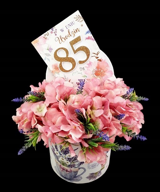 KARNET / KARTKA URODZINOWA / 85 LAT Wysokość produktu 19 cm