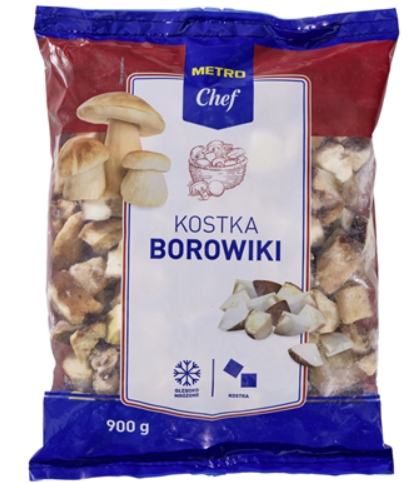 Metro Chef Borowiki mražená kostka 900 g