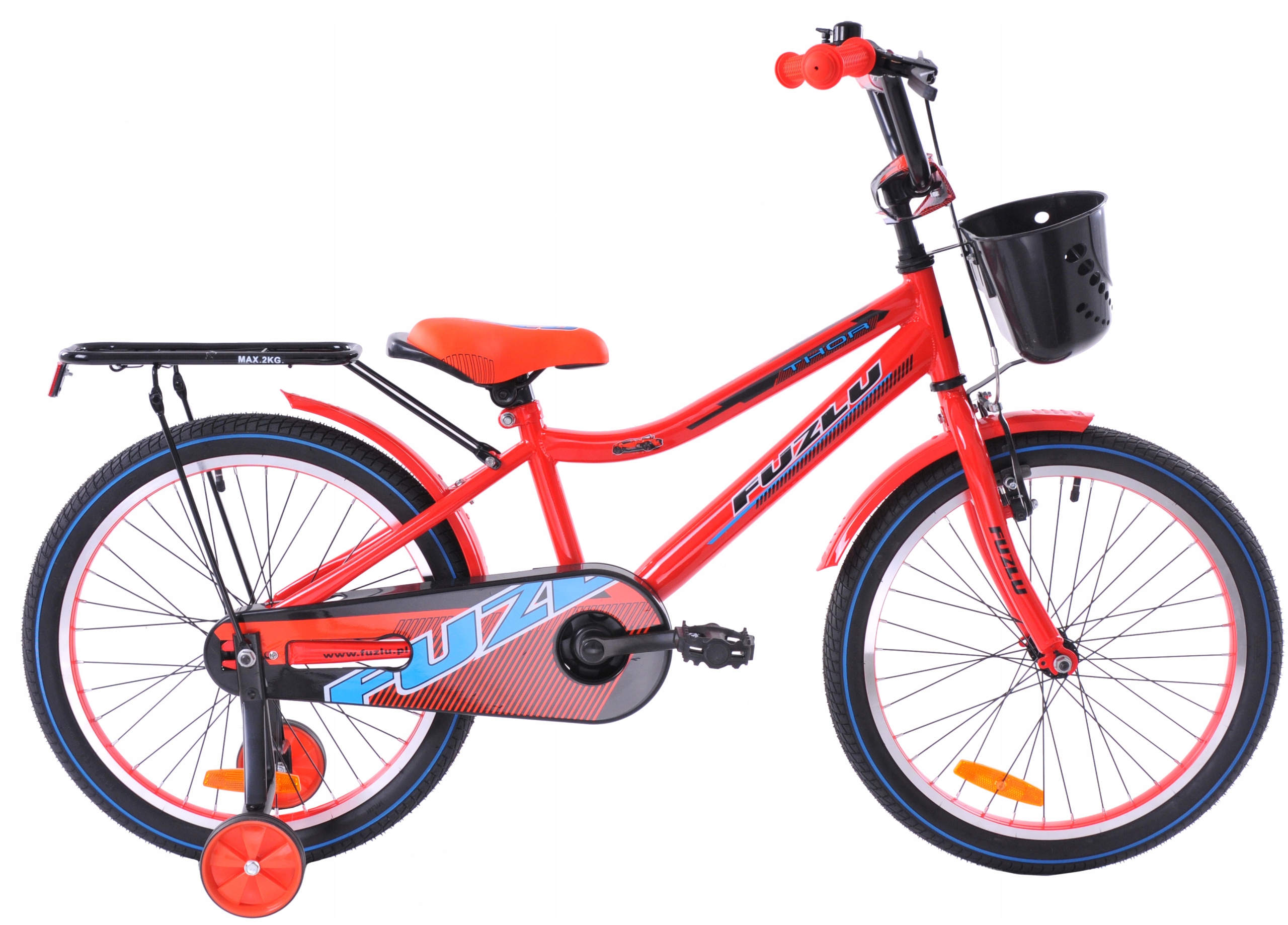 Rower dziecięcy 20 Fuzlu Thor czerwony/czarny