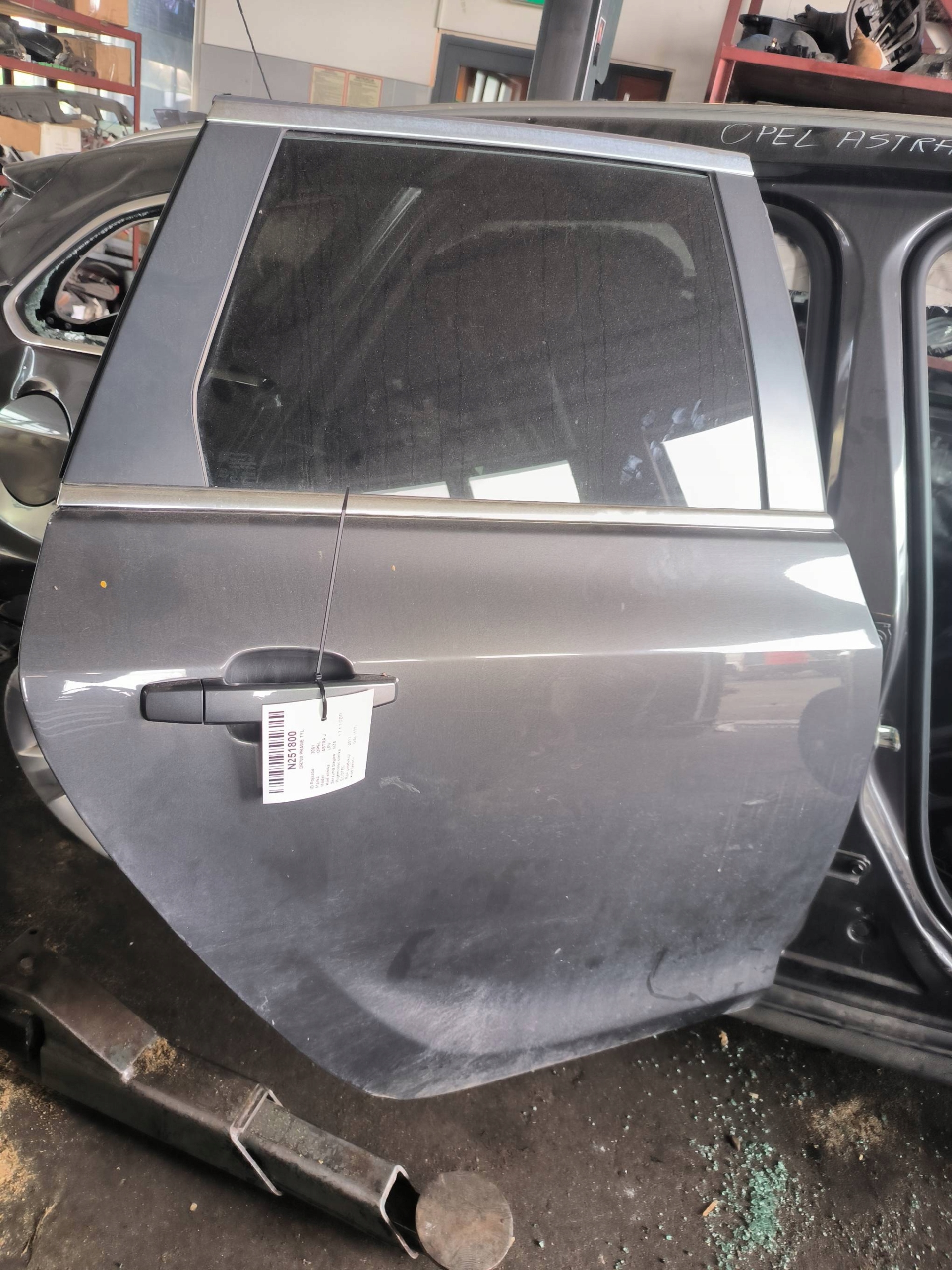 Tür rechts heck GAL (177) KOMBI OPEL ASTRA J