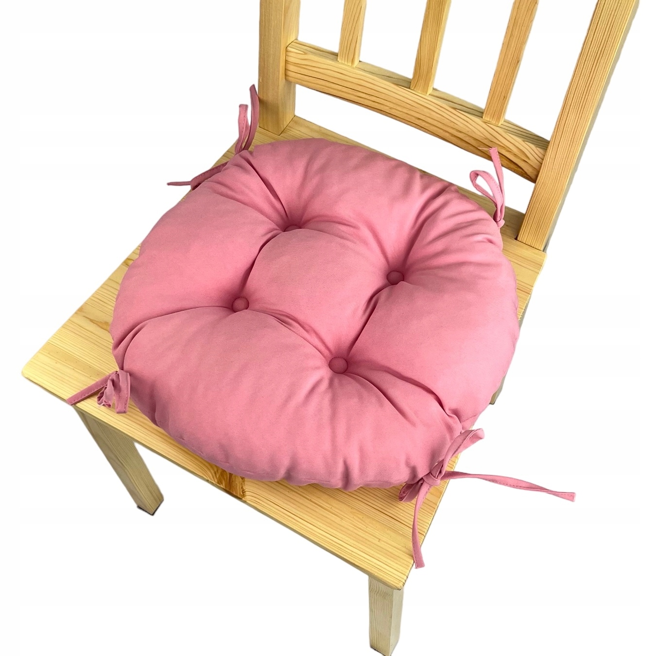 

Poduszka na krzesło taboret 35cm Róż Koło