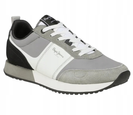 Pepe Jeans Tour Transfer Pánské Šedé Sportovní Boty S Kůží 45 Awk