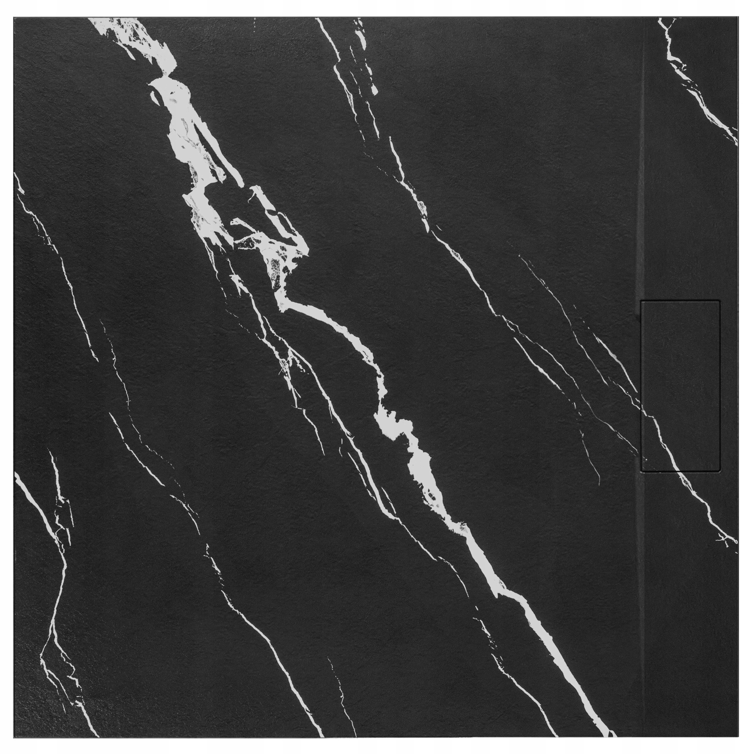 Sprchová Vanička Bazalt Carrara Black 90x90