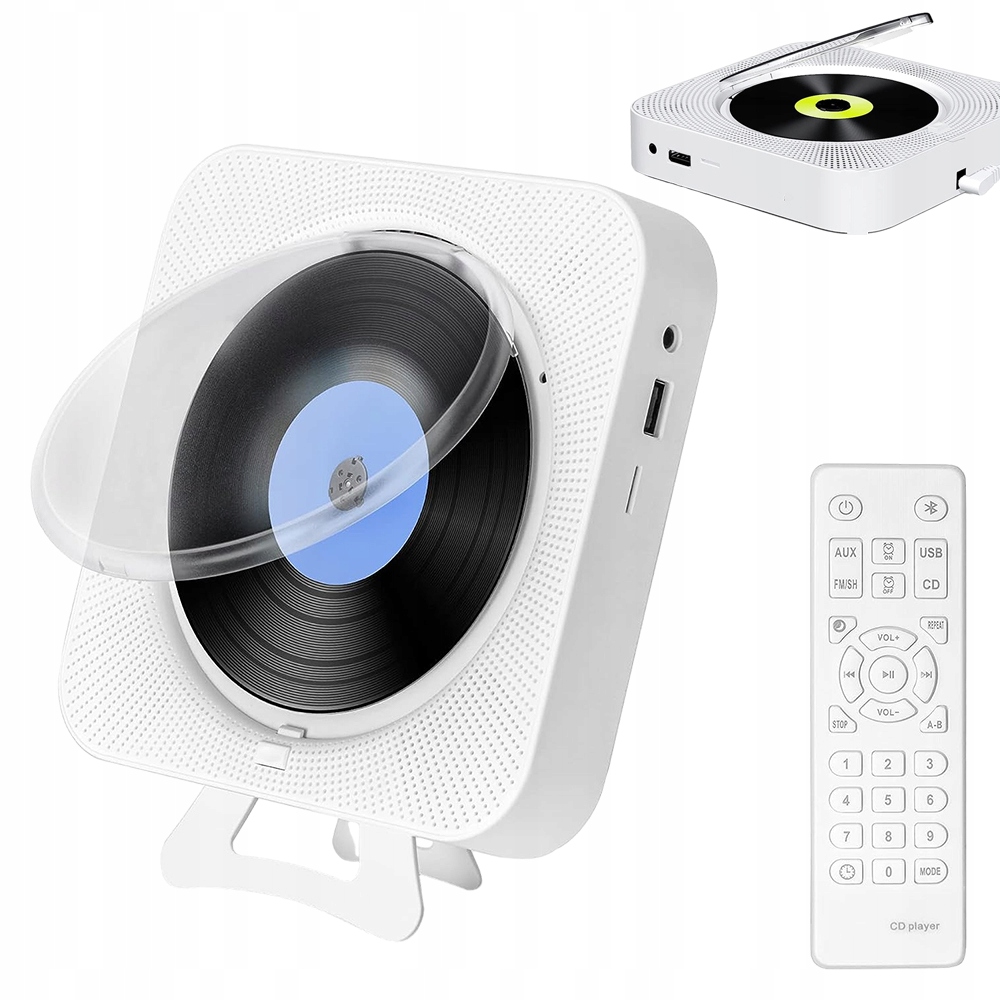 Přenosný CD přehrávač Bluetooth reproduktor Rádio 2600 mAh