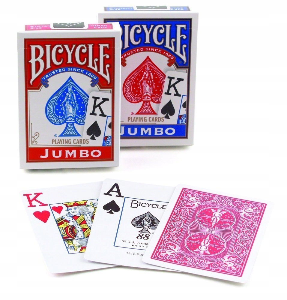 Bicycle JUMBO 2 x 52 KARTY DO GRY POKER