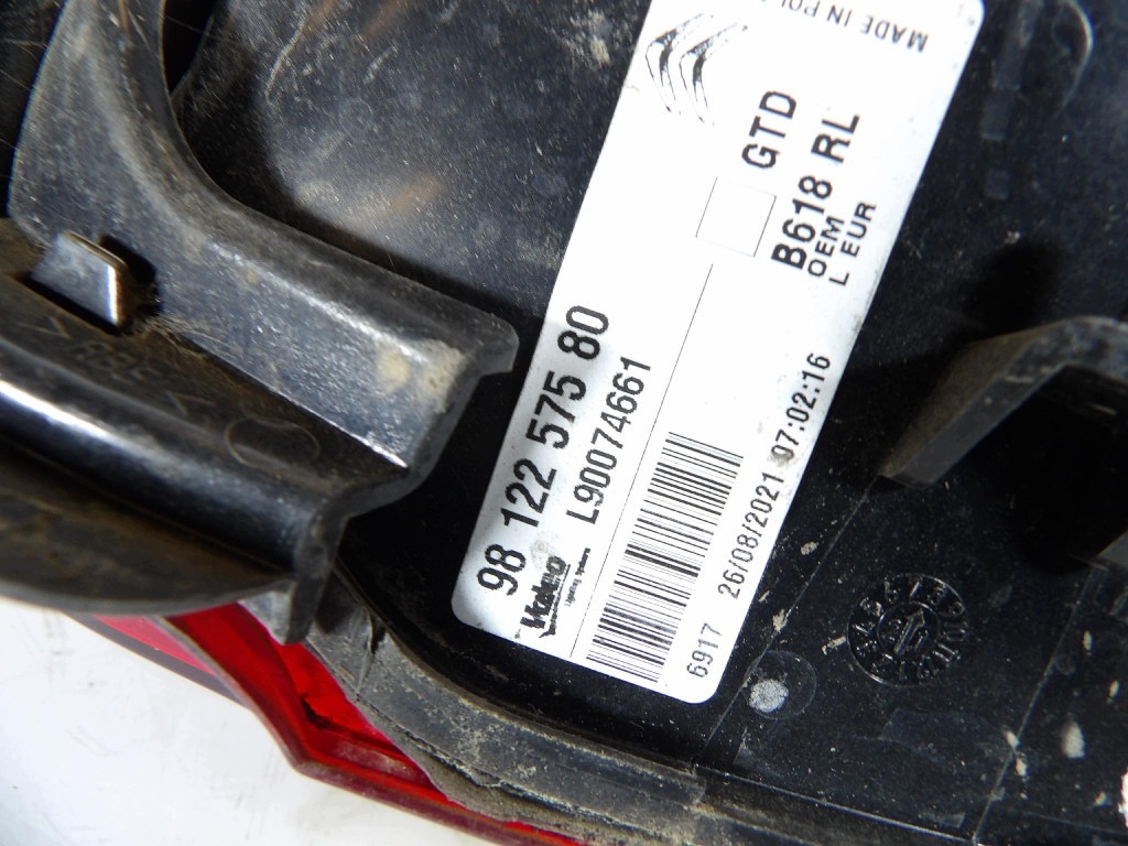 CITROEN C3 III LIFT rear part left 9812257580