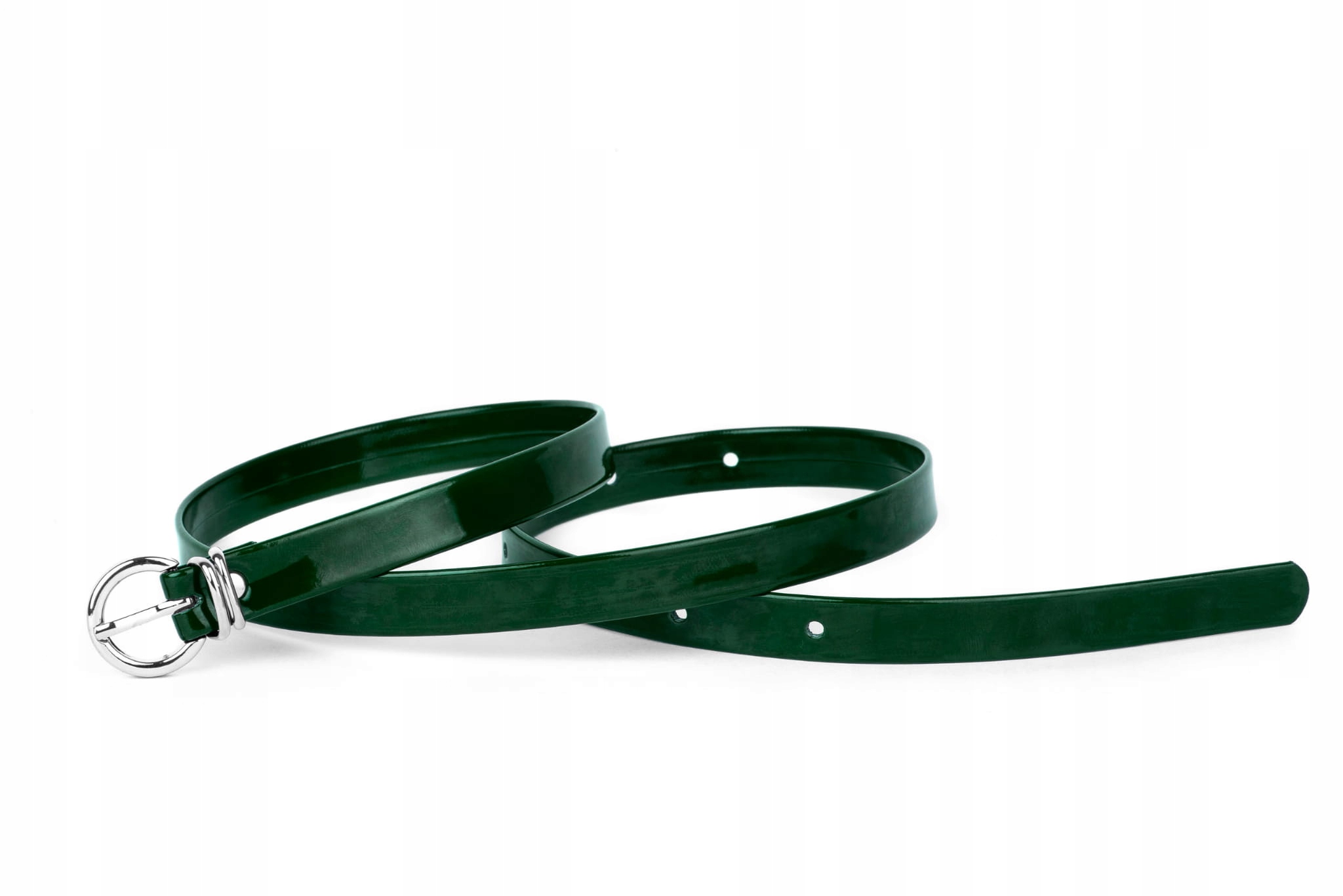 

Pasek damski klasyczny butelkowy lakier 1,5 cm