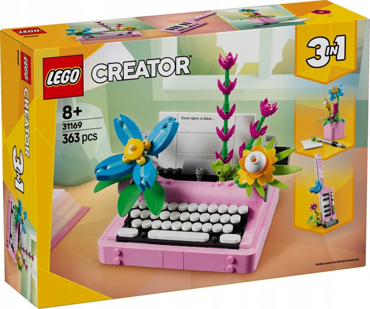 Stavebnice Creator 31169 Psací stroj s květinami