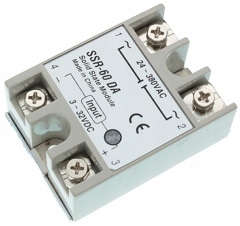 Przekaźnik Stycznik Półprzewodnikowy SSR-60DA 32VDC 380VAC