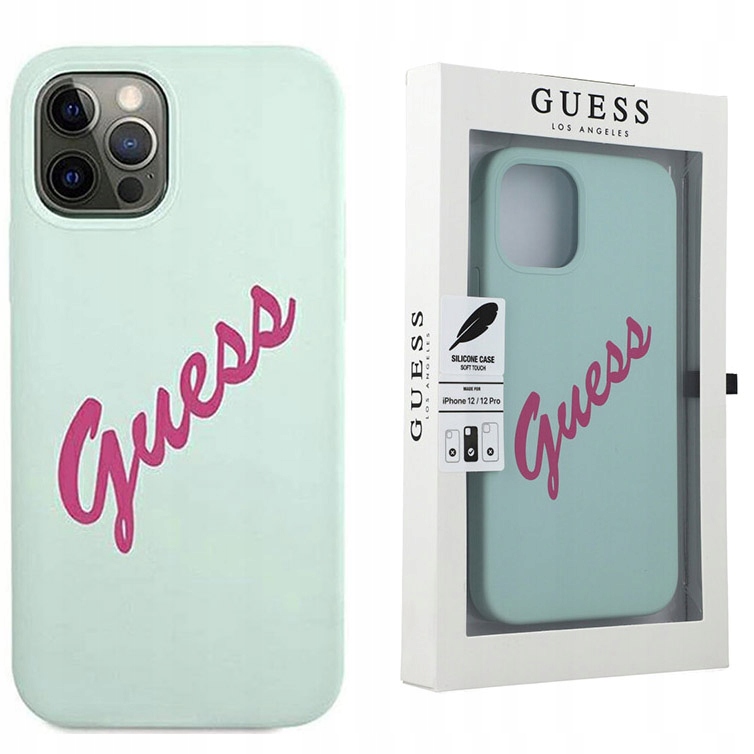 

Etui do iPhone 12 Pro Max, Guess Silicone Vintage
