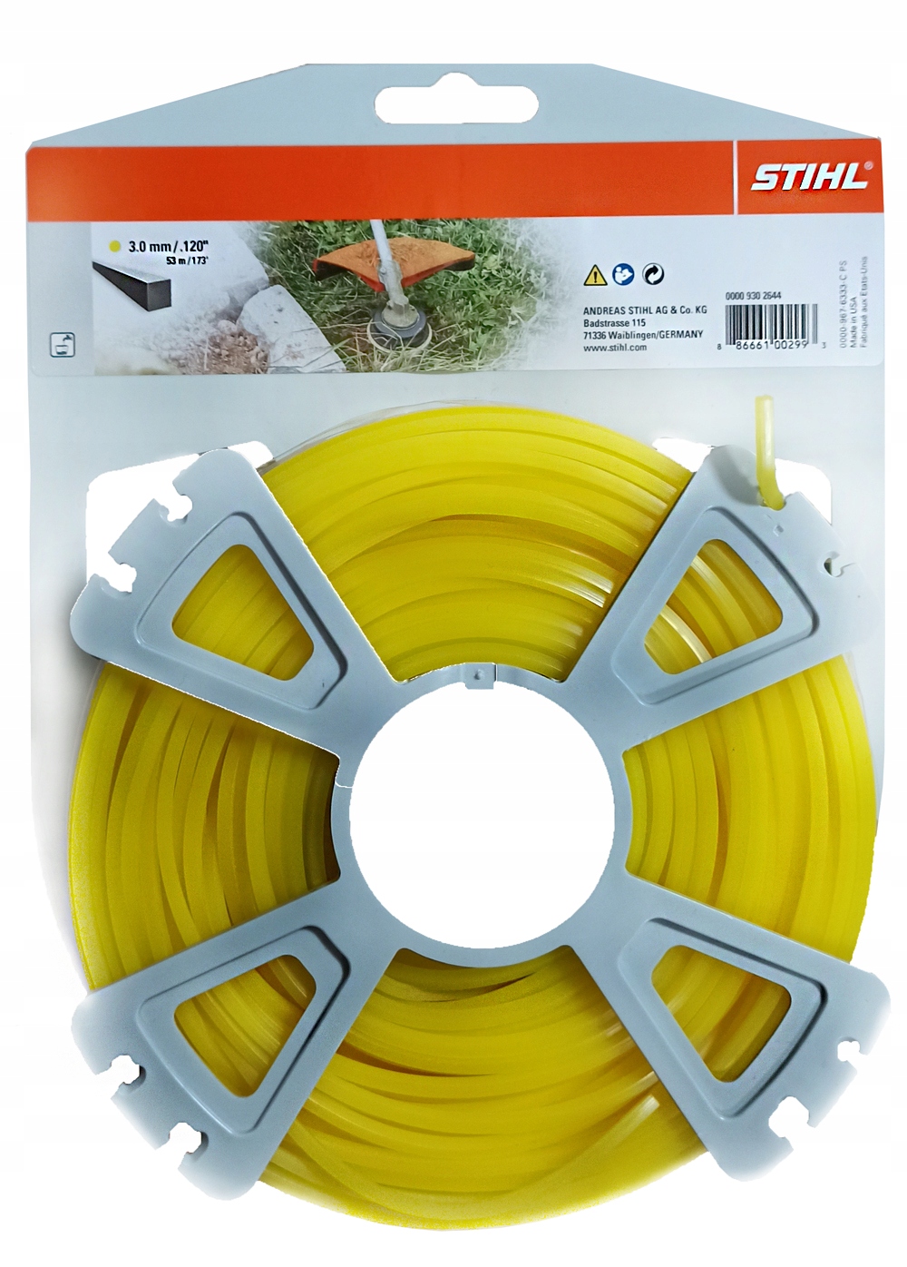 

Żyłka tnąca kwadrat Stihl 3,0 mm 53 m żółta