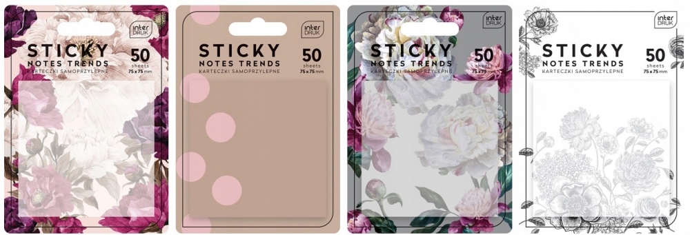 KARTECZKI SAMOPRZYLEPNE 75x75 TRENDS INTERDRUK