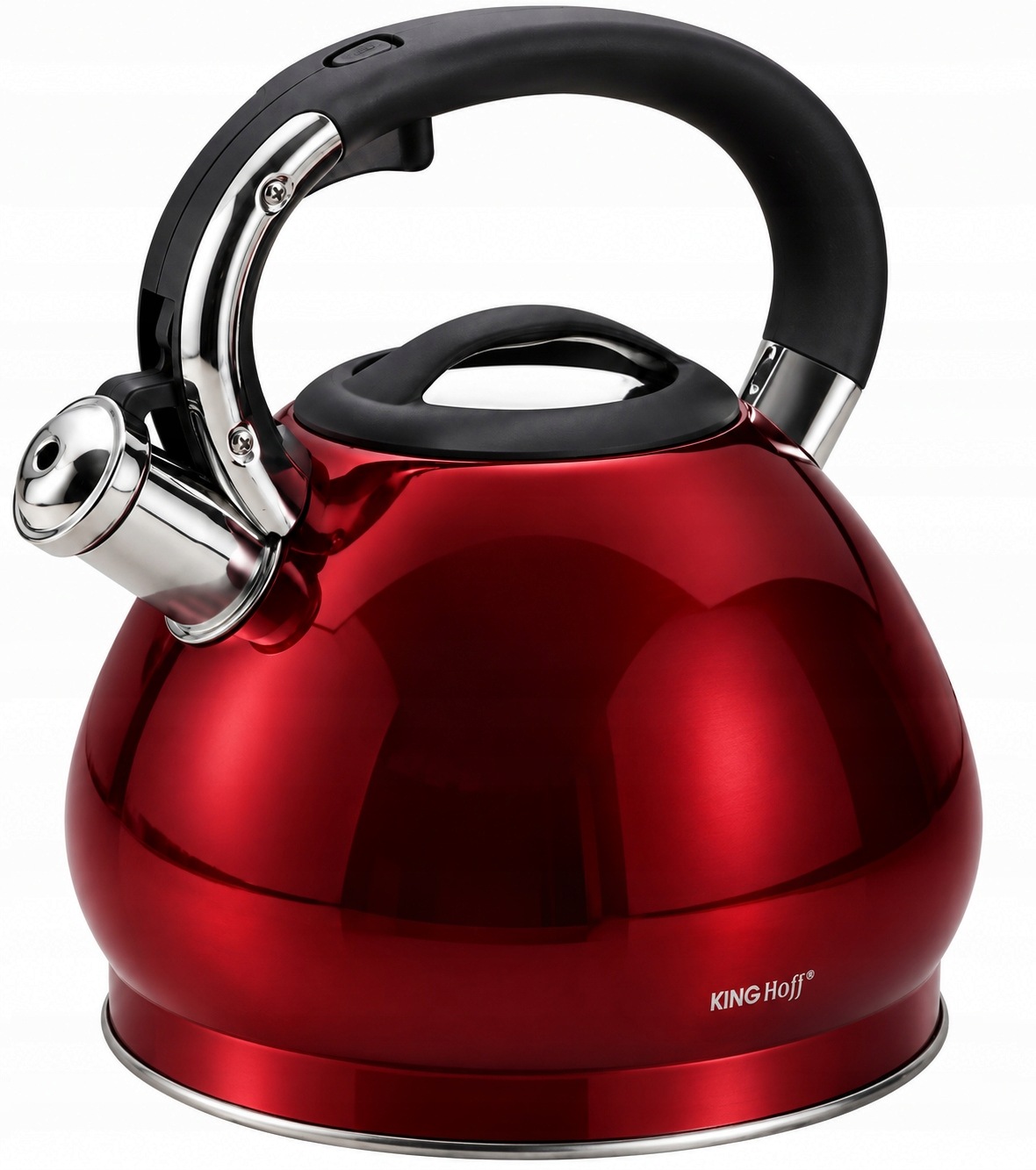 Robustní Konvice s píšťalkou Ocelová Indukce Plyn 3.4L KingHoff Premium