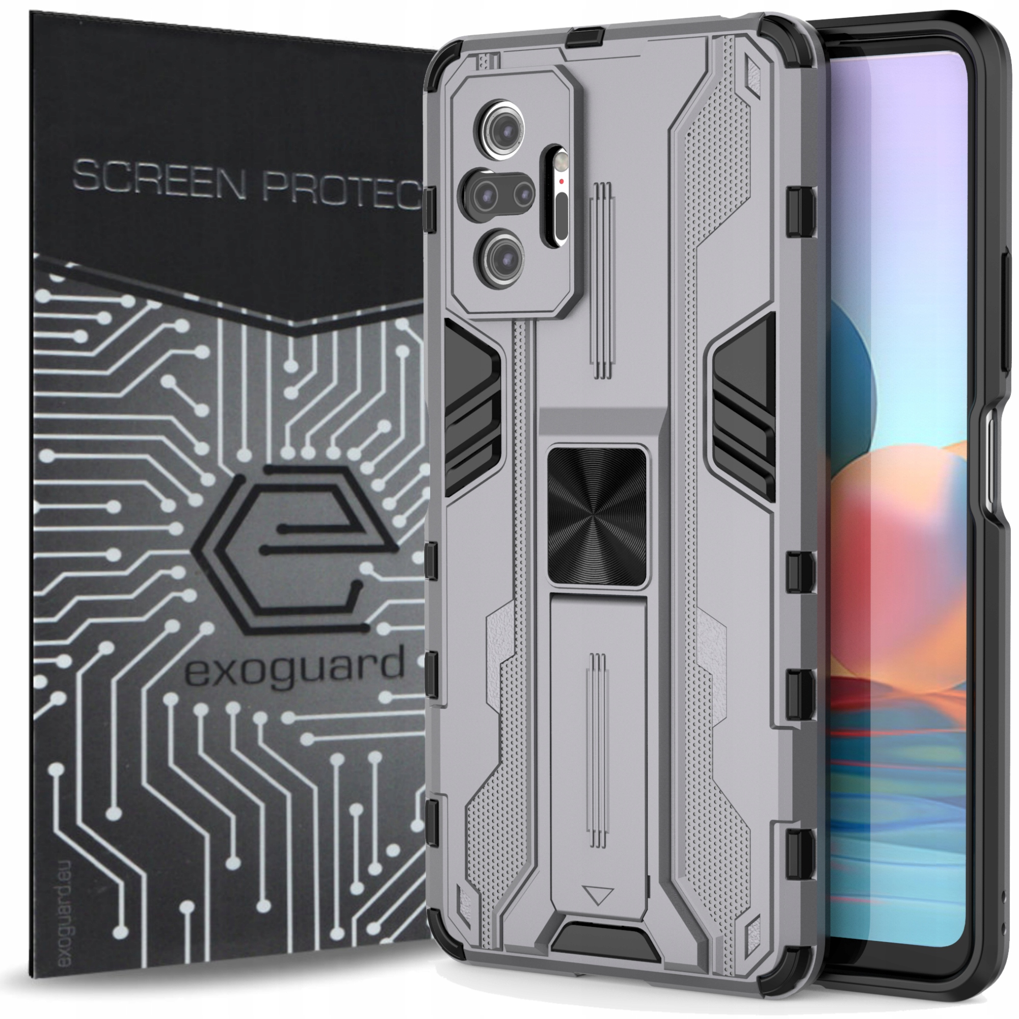 

Etui Pancerne Szkło do Xiaomi Redmi Note 10 Pro