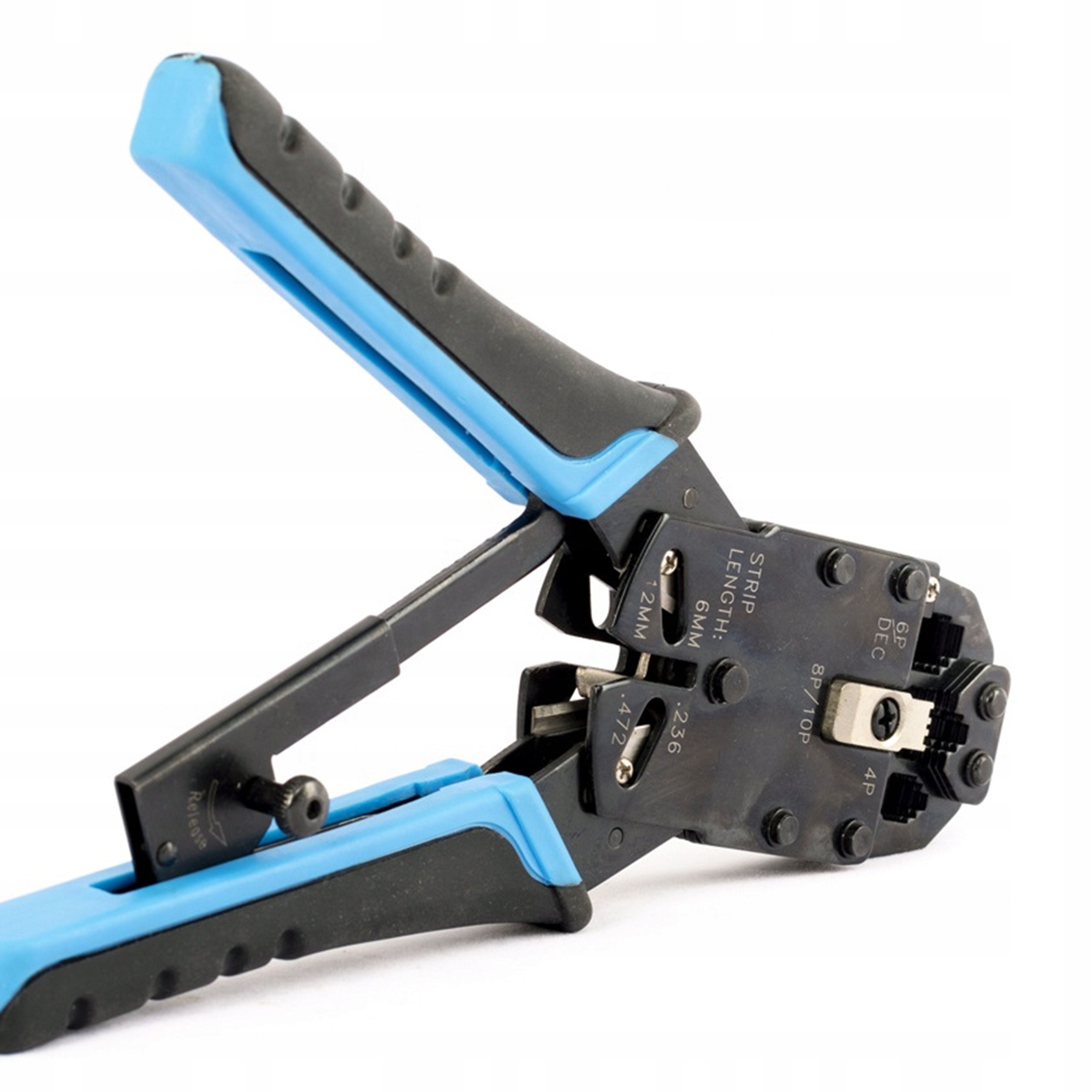 Zaciskarka wtyków RJ-45 4P/6P/8P RJ-12 RJ11 ściągacz izolacji Marka inna