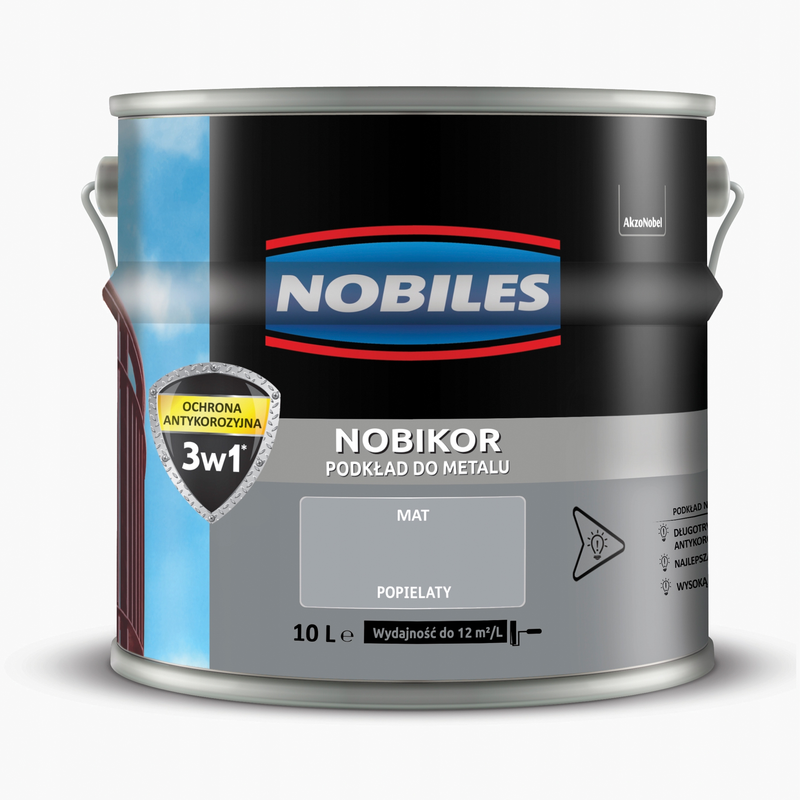 Nobiles Nobikor Antikorozní Podklad 10 L Popelavý Mat