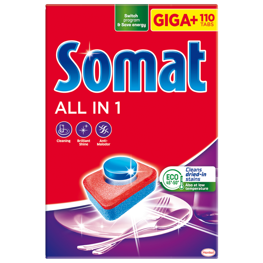 

Somat Giga+ All in 1 Tabletki do zmywarki 110 szt