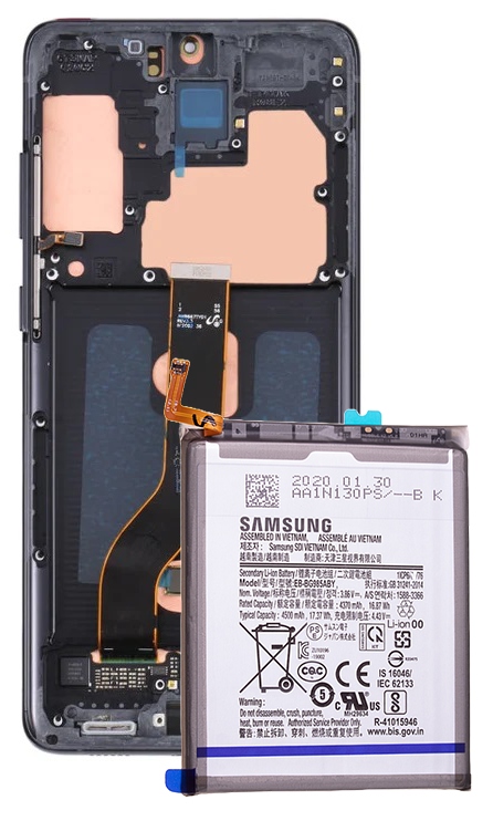 Displej s dotykem Oled Rámeček baterie pro Samsung Galaxy S20 Plus G985