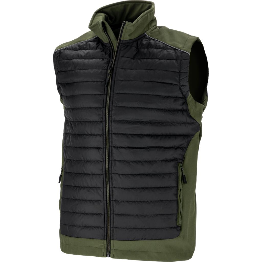 Bezrękawnik roboczy kamizelka ocieplana męska czarno-zielony M Lahti Pro