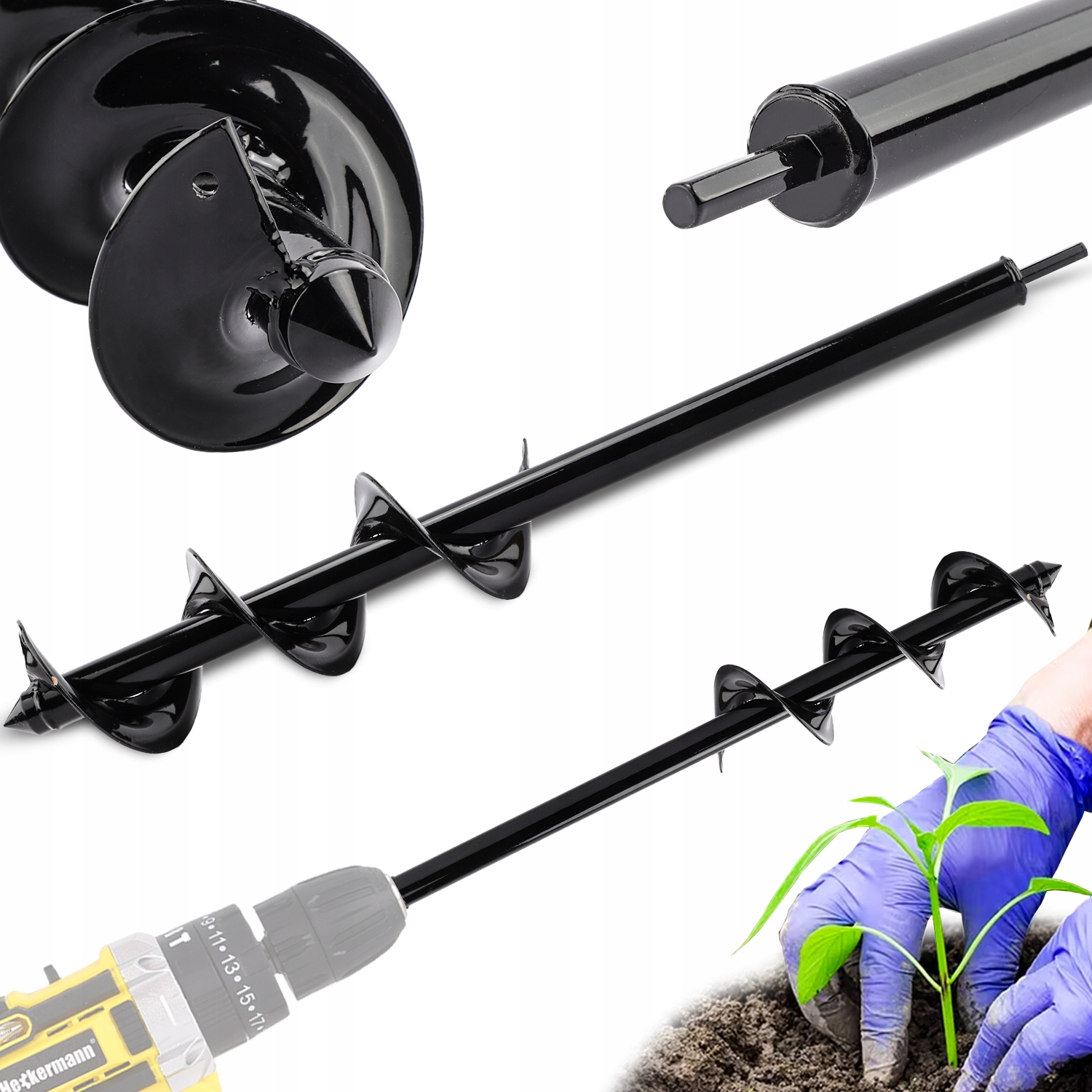 Wiertło ogrodowe Heckermann 10x80cm