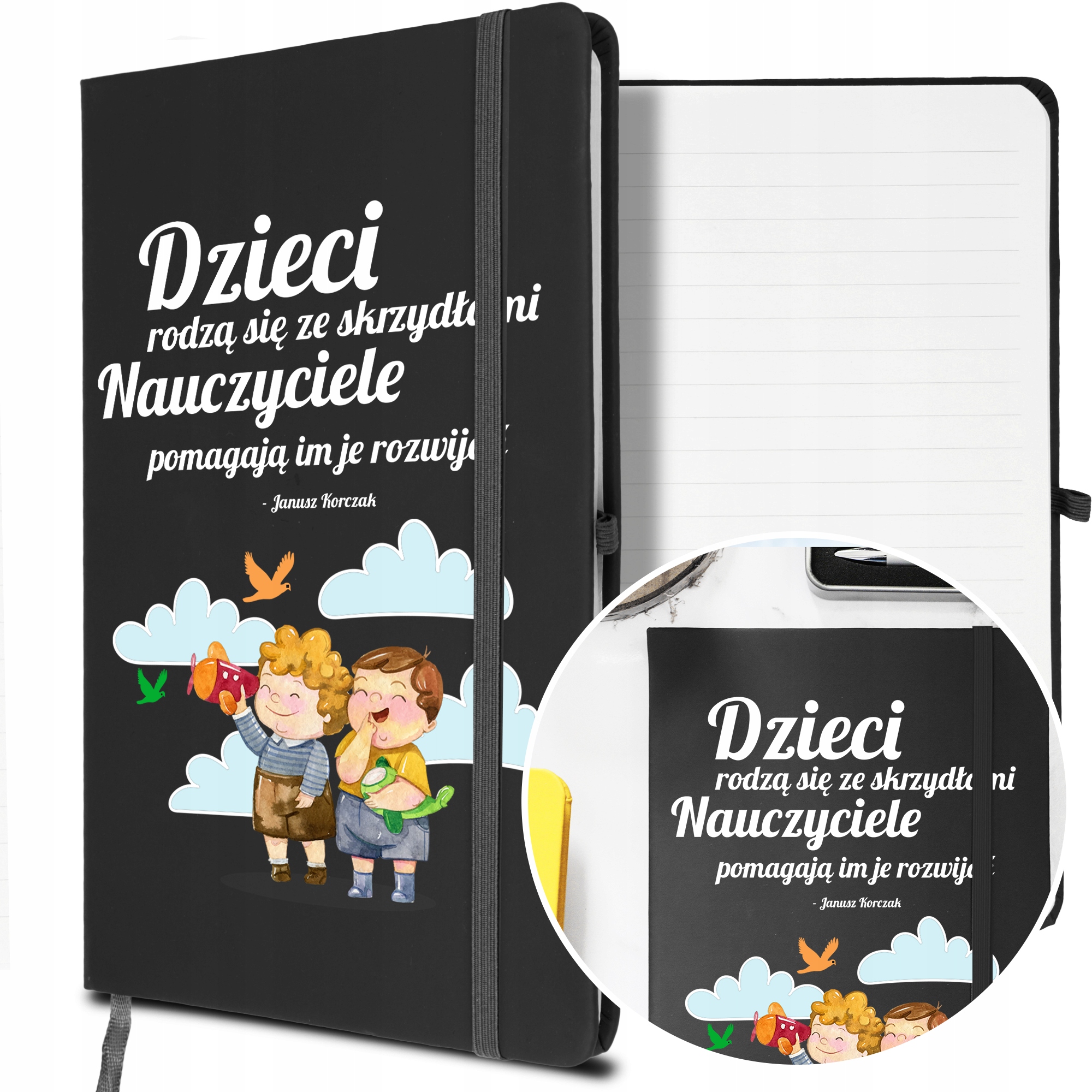 NOTES A5 z Gumką Prezent dla PRZEDSZKOLANKI Wzory
