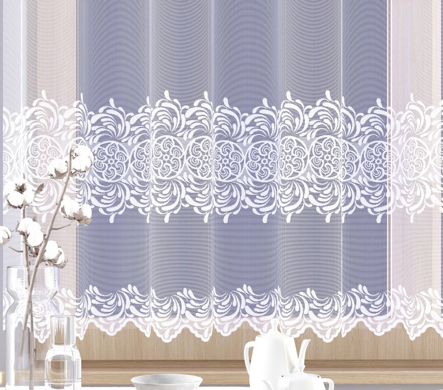 Mg Záclona žakár 762/16 Bílá 400x180 cm hotová s páskou M