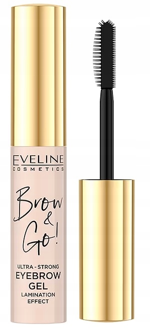 Ultrasilný gel pro briw Eveline Brow&Go, transparentní efekt jako po laminaci