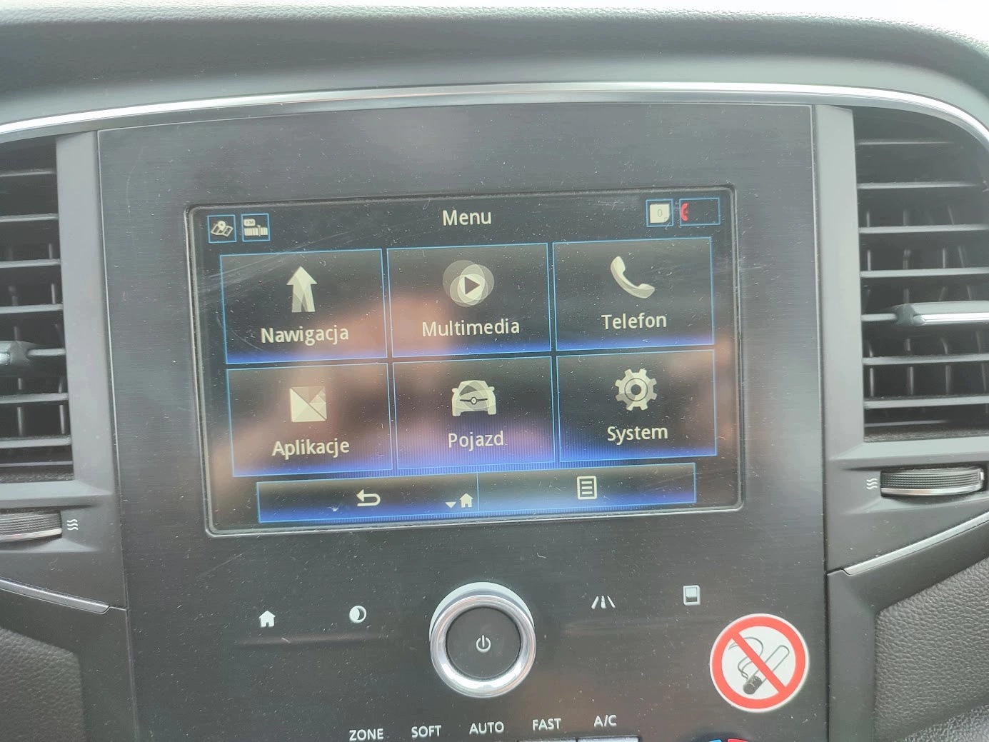 Display RADIA NAWIAGACJI MULTIMEDIOW RENAULT MEGANE IV 280906801R