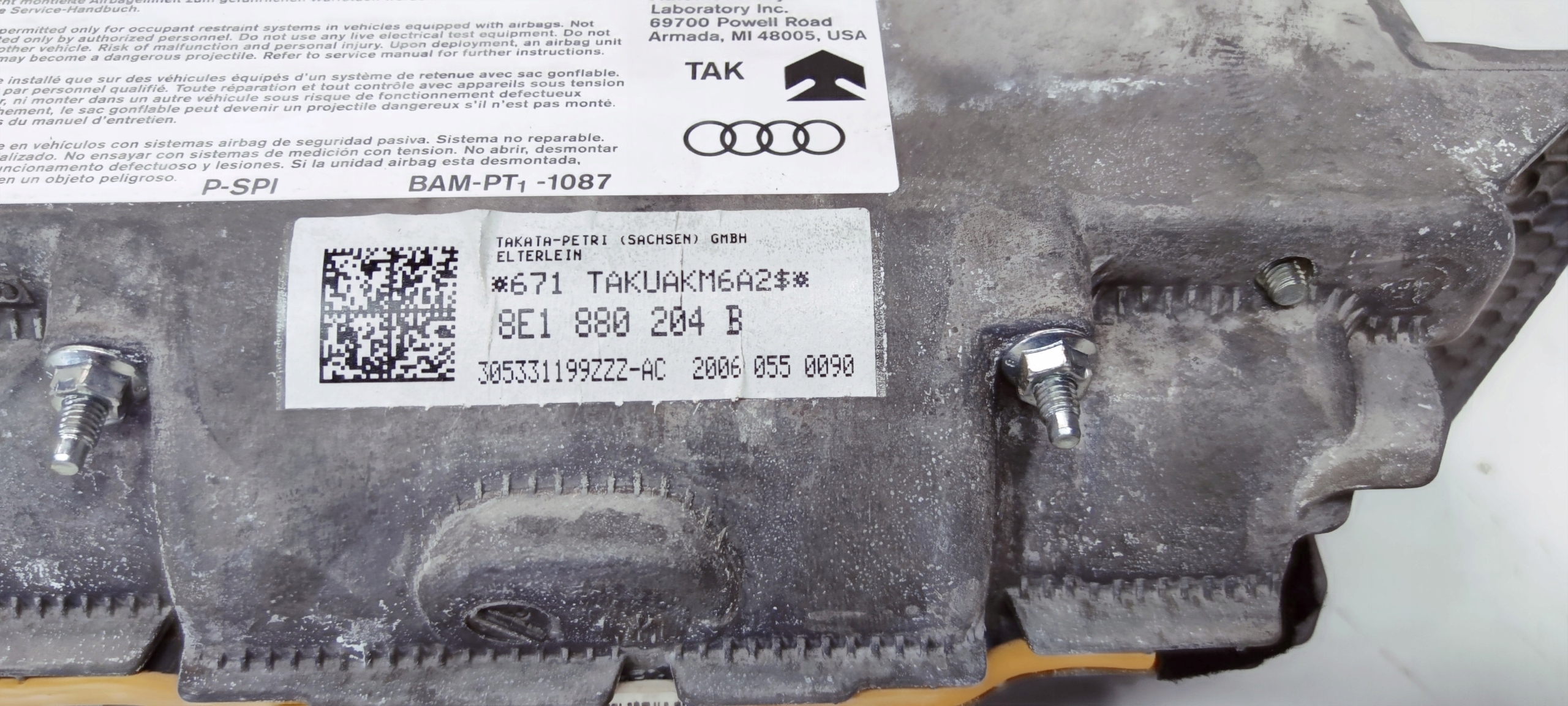 airbag POWIETRZNA spolujezdce AUDI A4 B7 8E1880204B